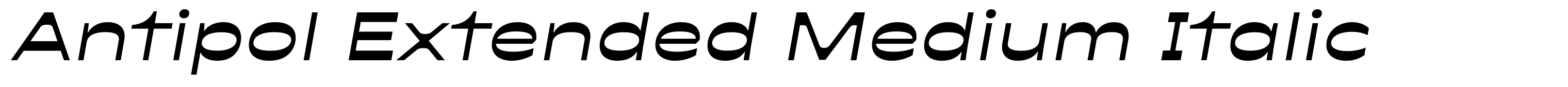Antipol Extended Medium Italic